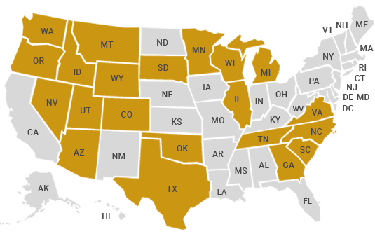 USA Map - InsuraSource 365